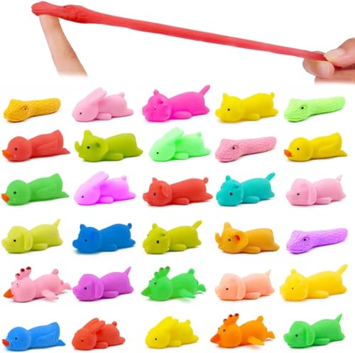 EKKONG 12 Stück Schleuder Fingerspielzeug,Schleuder Dinosaurier Spielzeug,Lustige Fliegende Schleuder Spielzeug, Party Spielzeug für Kinder - Zufällige Farbe von EKKONG