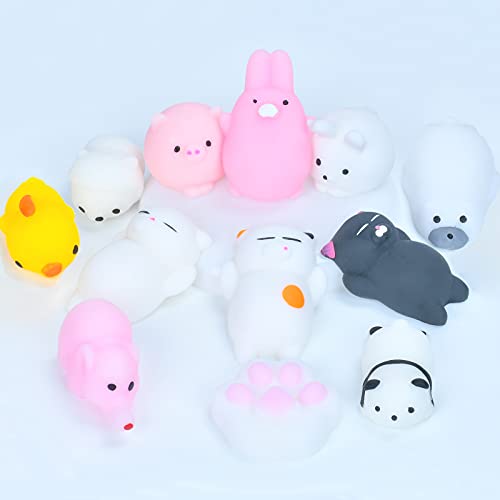 EKKONG 12 Stück Squishy Kawaii Set, Mochi Squishy Set, Mochi Mini Squeeze Spielzeug, Squishy Spielzeug, Anti Stress Spielzeug für Kinder Erwachsene von EKKONG