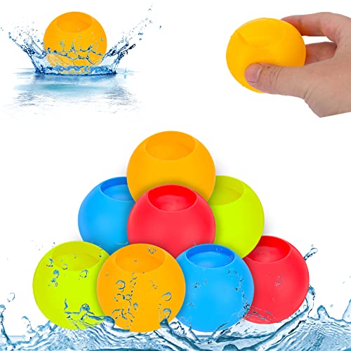 EKKONG Wasserbälle, Wiederverwendbare Wasserbomben, Wasserbomben Set, Wasserbomben Bälle, Wasserspielzeug Kinder Outdoor (Farbe 8) EKKONG Wasserbälle, Wiederverwendbare Wasserbomben, Wasserbomben Set, Wasserbomben Bälle, Wasserspielzeug Kinder Outdoor (Farbe 8) von EKKONG