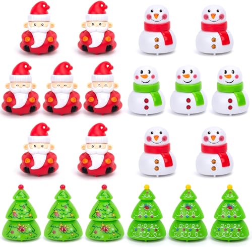 EKKONG Aufziehspielzeug Weihnachten, 20 Stück Aufziehauto Autos Spielzeug Schneepuppen/Weihnachtsbaum/Santa Claus Form, Weihnachtsspielzeug für Mädchen Junge EKKONG Aufziehspielzeug Weihnachten, 20 Stück Aufziehauto Autos Spielzeug Schneepuppen/Weihnachtsbaum/Santa Claus Form, Weihnachtsspielzeug für Mädchen Junge von EKKONG