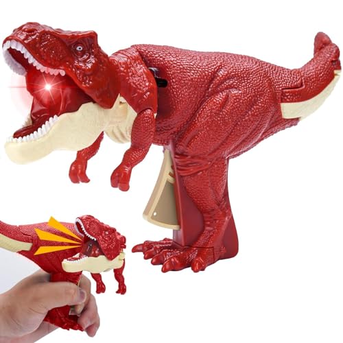 EKKONG Schaukelnd Dinosaur Spielzeug,Lustige Dinosaurier Pistole Tyrannosaurus Rex, Lichtern und Brüllen,Dinosaurier Spielzeug für Kinder Jungen Mädchen ab 3 4 5 Jahre von EKKONG
