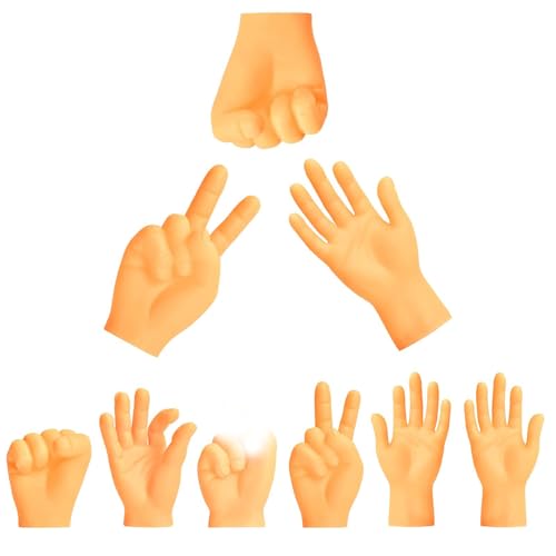 EKKONG Mini Fingerpuppen,Fingerpuppen,Finger HandGummi Fingerpuppen Lustig,Mini Hände Fingerpuppen Katzenspielzeug, 6 Stück, für Familie Freund Spiele Ostern, Halloween Party EKKONG Mini Fingerpuppen,Fingerpuppen,Finger HandGummi Fingerpuppen Lustig,Mini Hände Fingerpuppen Katzenspielzeug, 6 Stück, für Familie Freund Spiele Ostern, Halloween Party von EKKONG