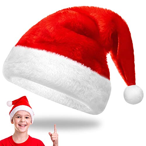 EKKONG Weihnachtsmütze Nikolausmütze weihnachtsmützen Erwachsene Kinder Weihnachten Mütze für Weihnachtsfeier Neujahr Festliche von EKKONG