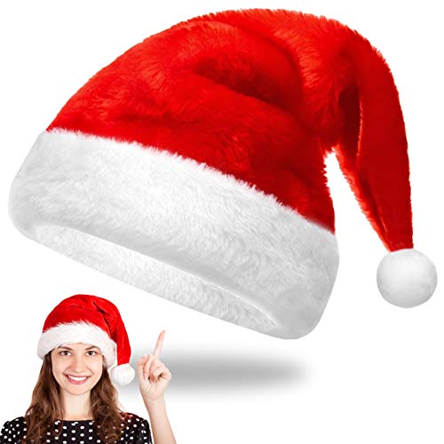 EKKONG Weihnachtsmütze Nikolausmütze weihnachtsmützen Erwachsene Kinder Weihnachten Mütze für Weihnachtsfeier Neujahr Festliche von EKKONG