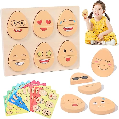 Holzpuzzle Hühnerei, 23 Stück Holz Spielzeug, Montessori Pädagogisches Lernspielzeug Interaktives Puzzle Spielzeug Geschenk für Liebhaber von Puzzlespielen Holzpuzzle Hühnerei, 23 Stück Holz Spielzeug, Montessori Pädagogisches Lernspielzeug Interaktives Puzzle Spielzeug Geschenk für Liebhaber von Puzzlespielen von EKKONG