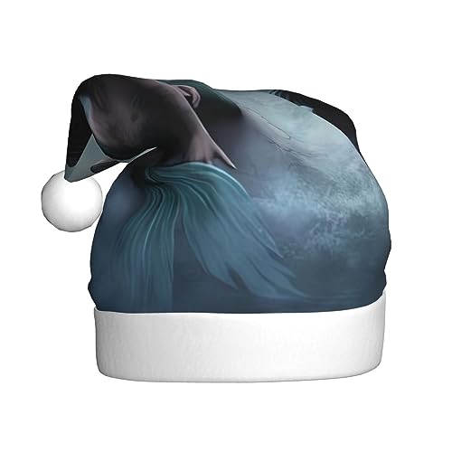 EKYOSHCZ Meerjungfrau Mädchen Piratenschiff Weihnachtsmann Hut für Erwachsene Weihnachtsmütze Xmas Urlaub Hut für Neujahr Party Supplies von EKYOSHCZ