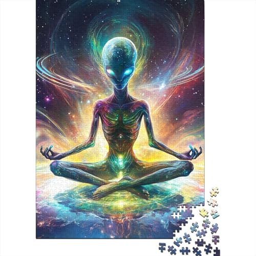 Alien Puzzles 1000 Teile Schwer Puzzle Spielzeug Pädagogisches Spiel Impossible Herausforderungsspielzeug Für Erwachsene Kinder 1000pcs (75x50cm) von EKZLQJWPN