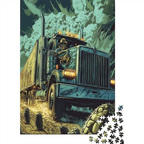 Big Truck Puzzles 1000 Teile Schwer Puzzle Spielzeug Pädagogisches Spiel Impossible Herausforderungsspielzeug Für Erwachsene Kinder 1000pcs (75x50cm) von EKZLQJWPN