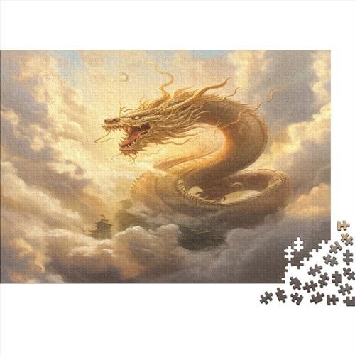 Drache Puzzle 1000 Teile - Puzzle Für Erwachsene, Puzzle, Puzzlespiel Erwachsenen Puzzlespiel Puzzel 1000pcs (75x50cm) von EKZLQJWPN