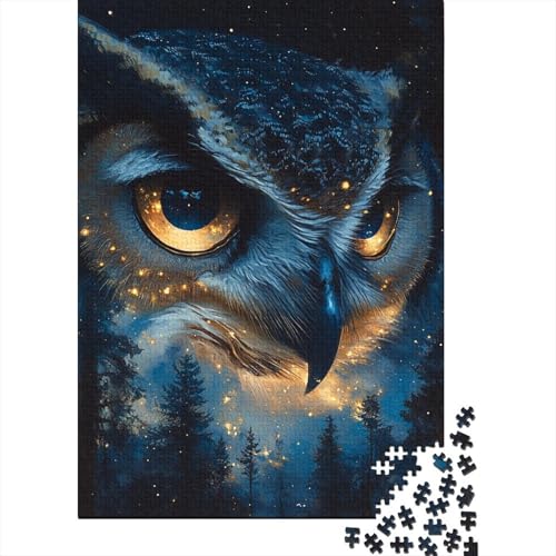 Eule Puzzle 1000 Teile Schwer Puzzle Spielzeug Pädagogisches Spiel Impossible Herausforderung Spielzeug Für Erwachsene Und Kinder in Bewährter 1000pcs (75x50cm) von EKZLQJWPN