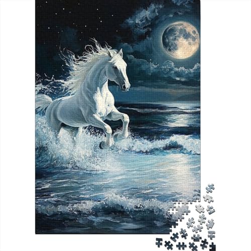 Fine Pferd Puzzles 1000 Teile Schwer Puzzle Spielzeug Pädagogisches Spiel Impossible Herausforderung Spielzeug Für Erwachsene Kinder 1000pcs (75x50cm) von EKZLQJWPN
