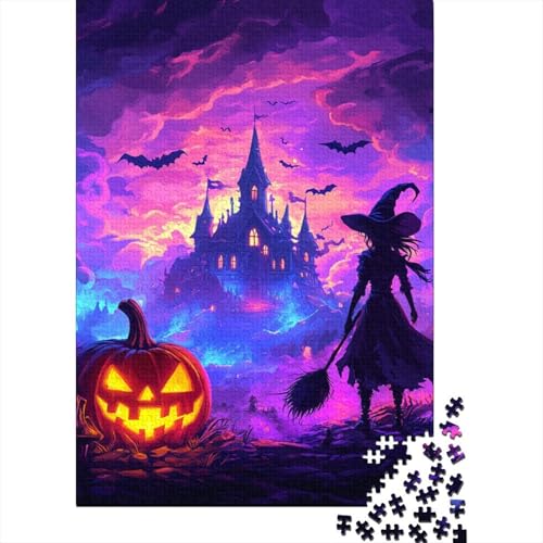 Hexe Puzzle 1000 Teile Schwer Puzzle Spielzeug Lernspiel Impossible Herausforderungsspielzeug Für Erwachsene Und Kinder in Bewährter 1000pcs (75x50cm) von EKZLQJWPN