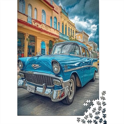 Oldtimer Puzzle 1000-teilige Schwer Puzzle Spielzeug Pädagogisches Spiel Impossible Herausforderung Spielzeug Für Erwachsene Und Kinder Ab 12 Jahren 1000pcs (75x50cm) von EKZLQJWPN