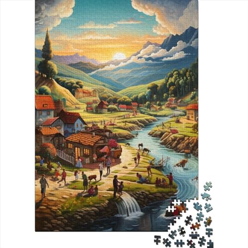 Paradies Puzzles 1000 Teile Schwer Puzzle Spielzeug Lernspiel Impossible Herausforderung Spielzeug Für Erwachsene Und Kinder in Bewährter 1000pcs (75x50cm) von EKZLQJWPN