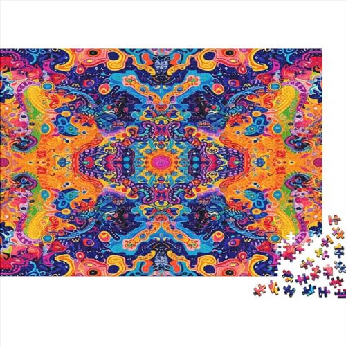 Psychedelic Puzzle 1000 Teile Puzzle Für Erwachsene Und Kinder Ab 14 Jahren Puzzel 1000pcs (75x50cm) von EKZLQJWPN