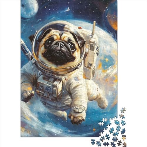 Pug Puzzles 1000 Teile Schwer Puzzle Spielzeug Lernspiel Impossible Herausforderungsspielzeug Für Erwachsene Kinder 1000pcs (75x50cm) von EKZLQJWPN