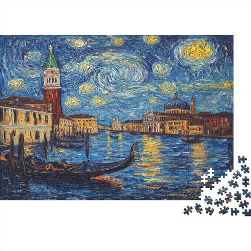 Venedig Water City Puzzlespiel 1000 Teile Puzzles Für Erwachsene Lernspiel Herausforderung Spielzeug 1000 Teile Puzzles Für Erwachsene Kinder Erwachsenen Puzzlespiel Puzzel 1000pcs (75x50cm) von EKZLQJWPN
