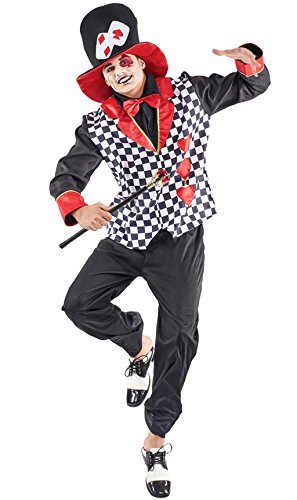EL REY DEL CARNAVAL, SL Herzkönig Zylinderhut Kostüm für Herren Einheitsgröße EL REY DEL CARNAVAL, SL Herzkönig Zylinderhut Kostüm für Herren Einheitsgröße von EL REY DEL CARNAVAL, SL