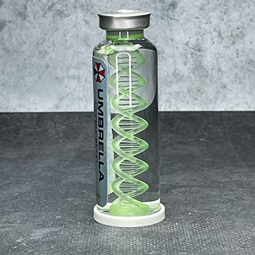 ELACE Virus Phiole Typ B – Resident Evil Film Virus Sammlerstück Glas, Aluminium & Harz – Einzigartiges Fan Art Cosplay Zubehör von ELACE