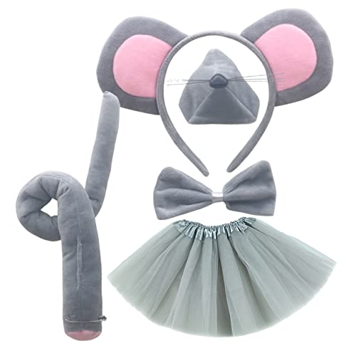 ELAYARD -kostüm-set Für Jungen Und Mädchen Mausanzug Zubehör Ohren Stirnband Fliege Für Partys Verkleidungen ELAYARD -kostüm-set Für Jungen Und Mädchen Mausanzug Zubehör Ohren Stirnband Fliege Für Partys Verkleidungen von ELAYARD