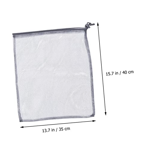 ELAYARD 10 Stk Teiliges Mesh Tragetaschen Atmungsaktive Aufbewahrungstaschen für Badutensilien Tragbar Wasserabflussfähig für Strand Schwimmbad Camping und Reisen Schwarz von ELAYARD