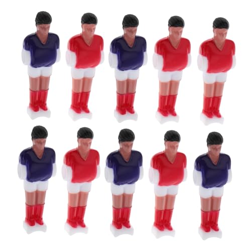ELAYARD 10 Stück Teiliges Mini tischfußballspieler Set aus Robustem Harz Detaillierte Kickerfiguren für Tischfußball Ersatz und Reparatur Geeignet für Heim Bürospiele von ELAYARD