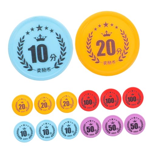 ELAYARD 100 Stück Kleine aus Kunststoff für Pädagogische Zählchips für Mathematiklernen Wiederverwendbare Belohnungsmünzen Kreative Spielzubehör für Kindergarten und Verhaltensförderung ELAYARD 100 Stück Kleine aus Kunststoff für Pädagogische Zählchips für Mathematiklernen Wiederverwendbare Belohnungsmünzen Kreative Spielzubehör für Kindergarten und Verhaltensförderung von ELAYARD