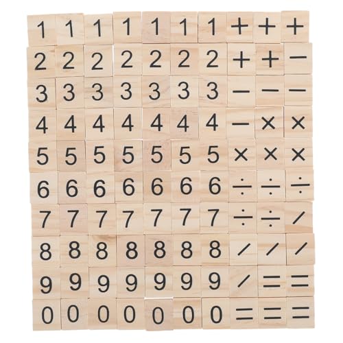 ELAYARD 100 Stück Teiliges Kleine Holzplättchen mit Zahlen und Symbolen Pädagogische Mathematikspielzeuge Kreativität und Feinmotorik für DIY Bastelprojekte und Interaktives Lernen ELAYARD 100 Stück Teiliges Kleine Holzplättchen mit Zahlen und Symbolen Pädagogische Mathematikspielzeuge Kreativität und Feinmotorik für DIY Bastelprojekte und Interaktives Lernen von ELAYARD