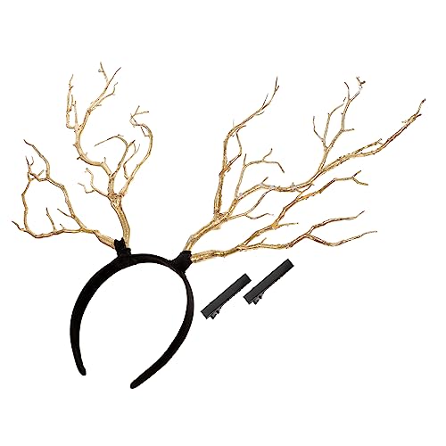 ELAYARD 1Stück Festliches Haarband mit Geweih Dekoration für Mädchen Exquisites Kopfband für Kostümpartys Weihnachten und Karneval Flexibles Design aus Hochwertigem und Harz ELAYARD 1Stück Festliches Haarband mit Geweih Dekoration für Mädchen Exquisites Kopfband für Kostümpartys Weihnachten und Karneval Flexibles Design aus Hochwertigem und Harz von ELAYARD