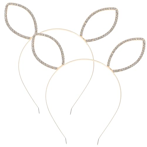 ELAYARD 2 Stück Metall Stirnband mit Glitzernden Hasenohren Leichtes Langlebiges Party-haarband für Damen und Mädchen Elegant und Rutschfest für Halloween Karneval Hochzeit und Festliche ELAYARD 2 Stück Metall Stirnband mit Glitzernden Hasenohren Leichtes Langlebiges Party-haarband für Damen und Mädchen Elegant und Rutschfest für Halloween Karneval Hochzeit und Festliche von ELAYARD
