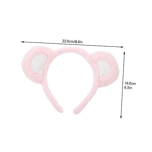 ELAYARD 2 Stück Teiliges Bärenohren Haarband Plüsch Stirnband Haarreif Niedlich Weich Bequem für Party Cosplay Alltag Geeignet von ELAYARD