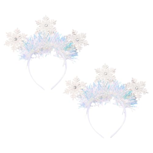 ELAYARD 2 Stück Weihnachts Stirnbänder mit Glitzer Schneeflocken Haarreifen für Festliche Anlässe und Weihnachtsfeiern Langlebiges Design für Winterkostüme und Feiern ELAYARD 2 Stück Weihnachts Stirnbänder mit Glitzer Schneeflocken Haarreifen für Festliche Anlässe und Weihnachtsfeiern Langlebiges Design für Winterkostüme und Feiern von ELAYARD
