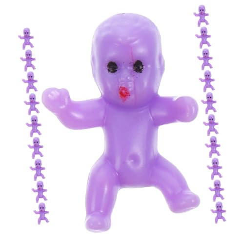 ELAYARD 20 Stück Mini Figuren Kunststoff Violett Shower Party Deko Gastgeschenke für Jungen Mädchen Geburtstagsfeier DIY von ELAYARD