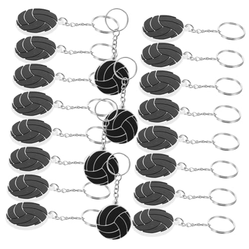 ELAYARD 20 Stück Teiliges Volleyball Schlüsselanhänger PVC Design Vielseitiger Handtaschen Schlüsselring Robuste Anhänger für Rucksack und Party Geschenkidee für Sportfans und Teams ELAYARD 20 Stück Teiliges Volleyball Schlüsselanhänger PVC Design Vielseitiger Handtaschen Schlüsselring Robuste Anhänger für Rucksack und Party Geschenkidee für Sportfans und Teams von ELAYARD