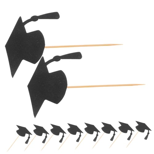 ELAYARD 24 Stück Teiliges Graduation Cap Cupcake Topper Schwarze Tortendeko für Schulabschluss und Abitur Einfache Anwendung für Feierlichkeiten und Partydekoration Vielseitig Einsetzbar ELAYARD 24 Stück Teiliges Graduation Cap Cupcake Topper Schwarze Tortendeko für Schulabschluss und Abitur Einfache Anwendung für Feierlichkeiten und Partydekoration Vielseitig Einsetzbar von ELAYARD