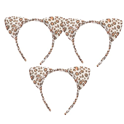 ELAYARD 3Stücke Teiliges Leopard Stirnband für Damen Rutschfestes Tierohren Haarband Karneval Partys und Themenveranstaltungen aus Langlebigem Material Modischen Design ELAYARD 3Stücke Teiliges Leopard Stirnband für Damen Rutschfestes Tierohren Haarband Karneval Partys und Themenveranstaltungen aus Langlebigem Material Modischen Design von ELAYARD