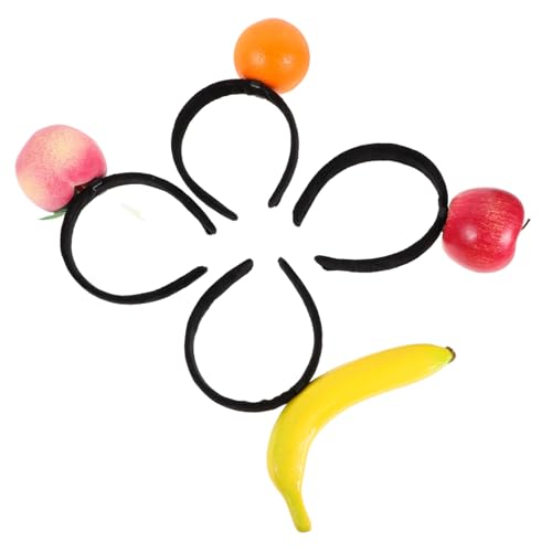 ELAYARD 4 Stück Stirnband Tropisches Accessoire mit Apfel Banane und Orange für Partys Leicht und Langlebig für Festlichkeiten und Feiern ELAYARD 4 Stück Stirnband Tropisches Accessoire mit Apfel Banane und Orange für Partys Leicht und Langlebig für Festlichkeiten und Feiern von ELAYARD