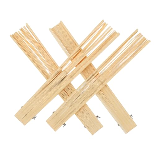 ELAYARD 4 Stück Teiliges Faltbares Handfächer Gestell Diy Klappfächerrahmen für Kreative Bastelprojekte Handgefertigt Kompakt und Langlebig für Reisende und Diy Enthusiasten von ELAYARD