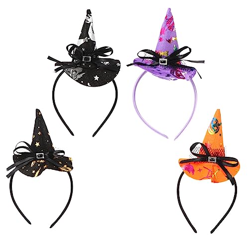 ELAYARD 4 Stück Teiliges Halloween Hexen Haarreifen Stylischer Kopfschmuck für Frauen und Flexible Langlebiges Material als Party und Kostüm Accessoire ELAYARD 4 Stück Teiliges Halloween Hexen Haarreifen Stylischer Kopfschmuck für Frauen und Flexible Langlebiges Material als Party und Kostüm Accessoire von ELAYARD