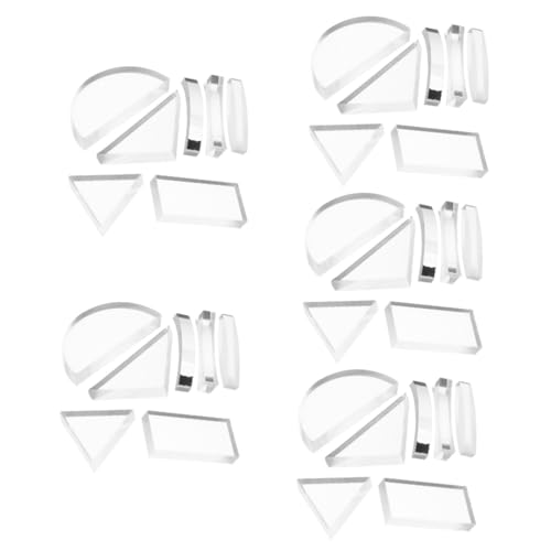 ELAYARD 5 Sätze Optisches Linsenset Transparente Labore Gläser Physik Labor Ausrüstung Optische Linse Für Den Unterricht Optical Prism Physik Optische Linse Konvexe Linse Glas 7 Stück * 5 ELAYARD 5 Sätze Optisches Linsenset Transparente Labore Gläser Physik Labor Ausrüstung Optische Linse Für Den Unterricht Optical Prism Physik Optische Linse Konvexe Linse Glas 7 Stück * 5 von ELAYARD