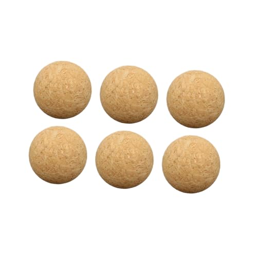 ELAYARD 6 Stück Teiliges Holz Tischfußballbälle für Standard Kicker mit Langlebigem Material als Kinderspielzeug für Indoor Fußballspiele Am Tisch von ELAYARD