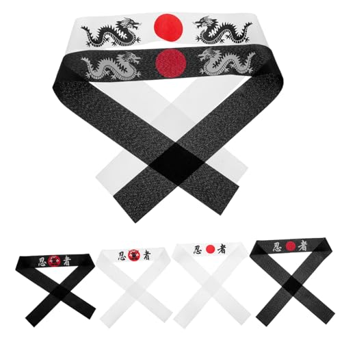 ELAYARD 6 Stück Teiliges Ninja Stirnband aus Weichem Polyesterfaser Samurai Bandana für Karate Sushi und Schüler Atmungsaktiv Langlebig als Party und Kostümzubehör ELAYARD 6 Stück Teiliges Ninja Stirnband aus Weichem Polyesterfaser Samurai Bandana für Karate Sushi und Schüler Atmungsaktiv Langlebig als Party und Kostümzubehör von ELAYARD