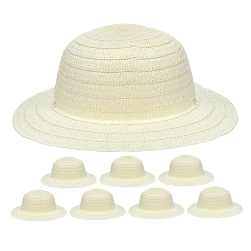 ELAYARD 8 Stück Teiliges DIY Strohhüte Weiß zum Bemalen Leichte Handgemachte Hüte für Kreative Bastelaktivitäten für Gruppen Partys und Künstlerische Kinderprojekte ELAYARD 8 Stück Teiliges DIY Strohhüte Weiß zum Bemalen Leichte Handgemachte Hüte für Kreative Bastelaktivitäten für Gruppen Partys und Künstlerische Kinderprojekte von ELAYARD