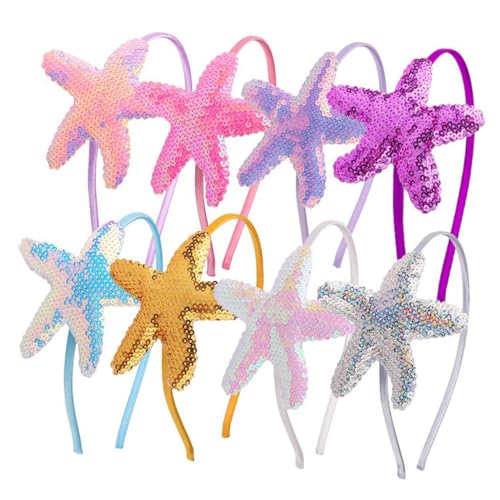 ELAYARD 8 Stück Teiliges Haarreif mit Seestern Dekor Bunte Kopfschmuck für Mädchen Leichter Haarschmuck für Alltag Party und Bühnenauftritte ELAYARD 8 Stück Teiliges Haarreif mit Seestern Dekor Bunte Kopfschmuck für Mädchen Leichter Haarschmuck für Alltag Party und Bühnenauftritte von ELAYARD