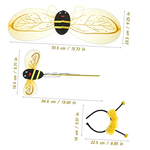 ELAYARD Bienenflügel für Mädchen mit Niedlichem Bienenhaarreif und Zauberhaftem Bienenstab Teiliges Kostümzubehör für Kinderfest und Cosplay und Gestaltet ELAYARD Bienenflügel für Mädchen mit Niedlichem Bienenhaarreif und Zauberhaftem Bienenstab Teiliges Kostümzubehör für Kinderfest und Cosplay und Gestaltet von ELAYARD