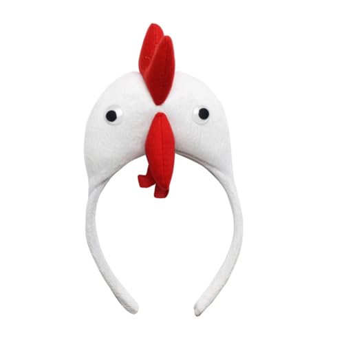 ELAYARD Einstellbares Cosplay Stirnband Mädchen Cartoon Huhn Kopf Haarband Weiches Ostern Party Kopfschmuck Spaß Foto Requisiten Geschenk von ELAYARD