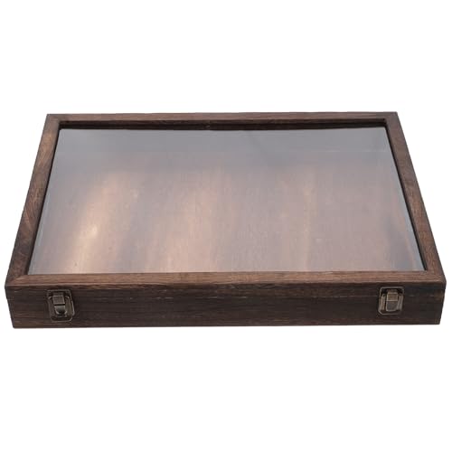 ELAYARD Exemplar Box aus Holz mit Transparenter Abdeckung Schmetterlings Vitrine für Insektenproben Pflanzen Langlebig Präsentationsstück ELAYARD Exemplar Box aus Holz mit Transparenter Abdeckung Schmetterlings Vitrine für Insektenproben Pflanzen Langlebig Präsentationsstück von ELAYARD