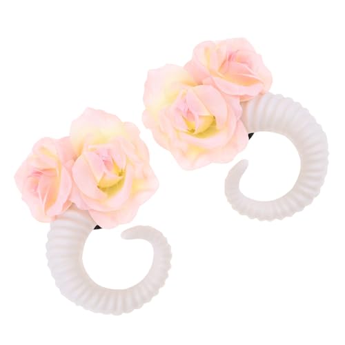 ELAYARD Fashion Haarband mit Weißen Ramhorn Rosen Dekoratives Halloween Haaraccessoire Bequemes Stirnband für Fotoshootings und Themenpartys ELAYARD Fashion Haarband mit Weißen Ramhorn Rosen Dekoratives Halloween Haaraccessoire Bequemes Stirnband für Fotoshootings und Themenpartys von ELAYARD