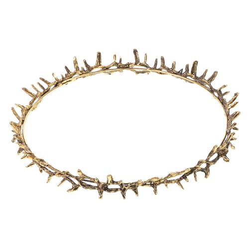 ELAYARD Goldene Dornenkrone Party Haaraccessoire aus Metall Langlebiges Einzigartiges Design Vielseitig für Kostüm Cosplay Hochzeit Geburtstag Fasching Prinz und Göttin ELAYARD Goldene Dornenkrone Party Haaraccessoire aus Metall Langlebiges Einzigartiges Design Vielseitig für Kostüm Cosplay Hochzeit Geburtstag Fasching Prinz und Göttin von ELAYARD