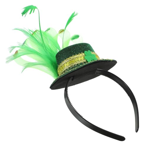 ELAYARD Grünes Stirnband mit Kleinem Irischen Kleeblatt Leichter Haarschmuck für Frauen Vielseitiges Party und Festival Accessoire zu St Patricks Day und Karneval von ELAYARD